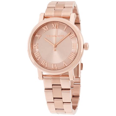 michael kors analog feminine pretty norie rose-goldtone bracelet watch|Michael Kors Women's Norie Rose Gold.